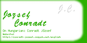 jozsef conradt business card