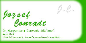 jozsef conradt business card